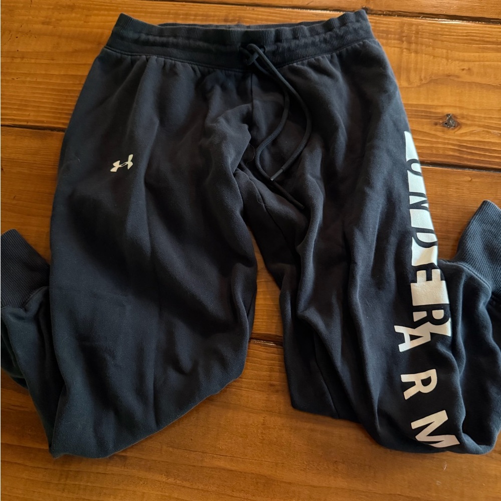 Under Armour  Black Sweatpants with Logo